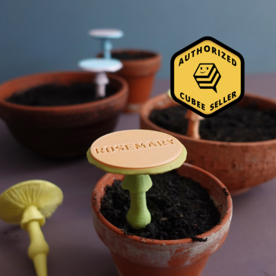 Silvaticus Fungus Plant Identifier Labels 5Ct Holder and Marker