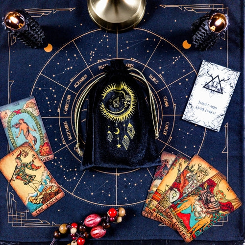 The Smith-Waite Tarot Borderless Vintage Eco Linen Tarot Cards