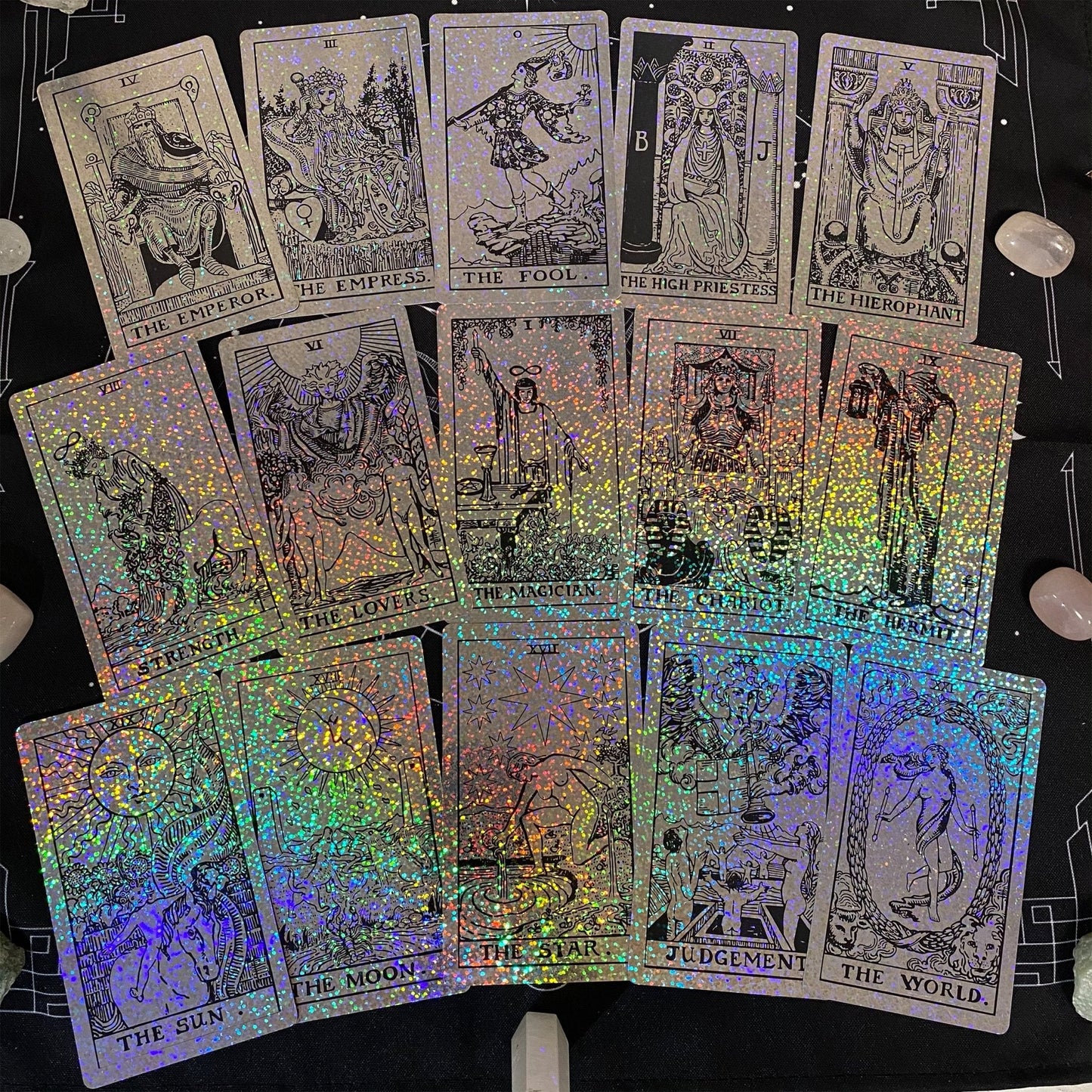 The Smith-Waite Tarot Cards Holographic Crystal Foil