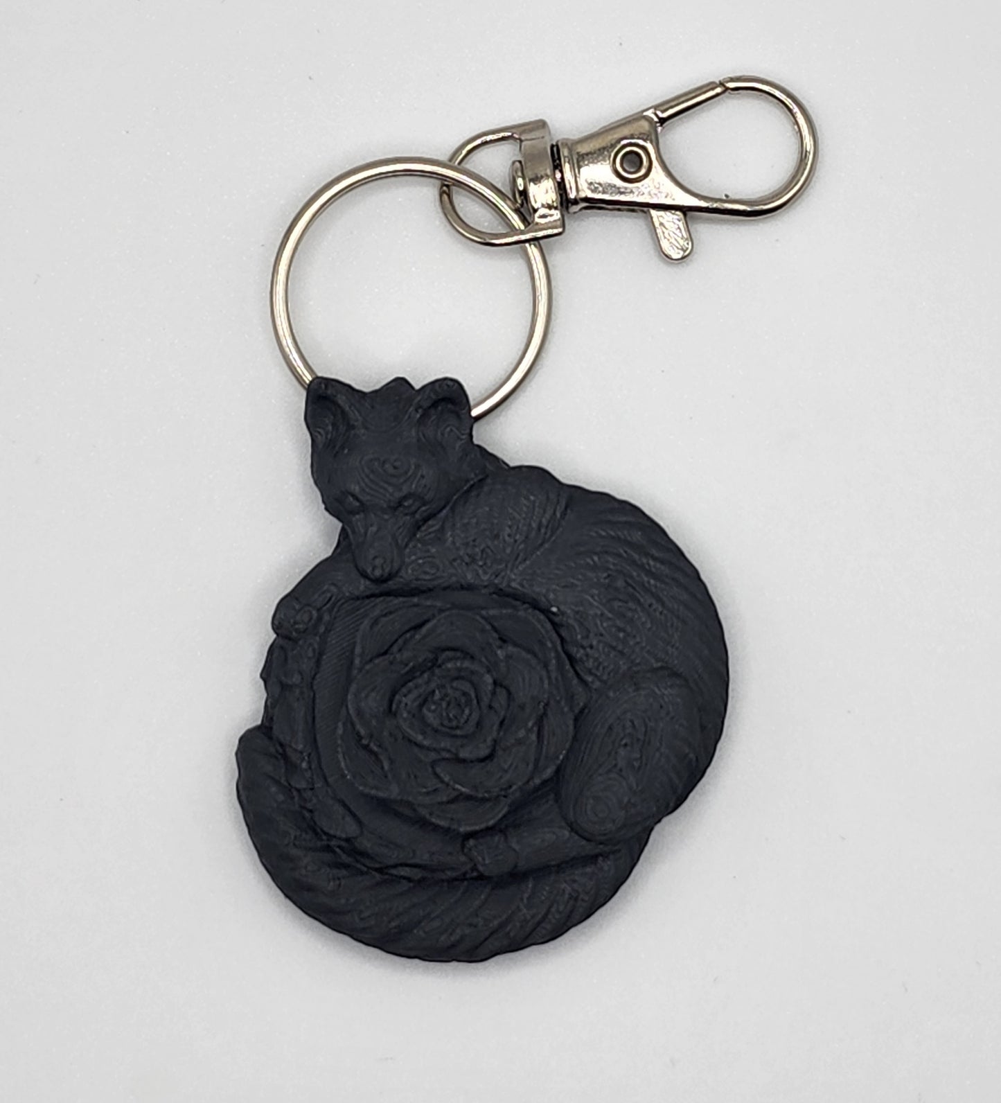 Fox Flower Fidget Toy Keychain