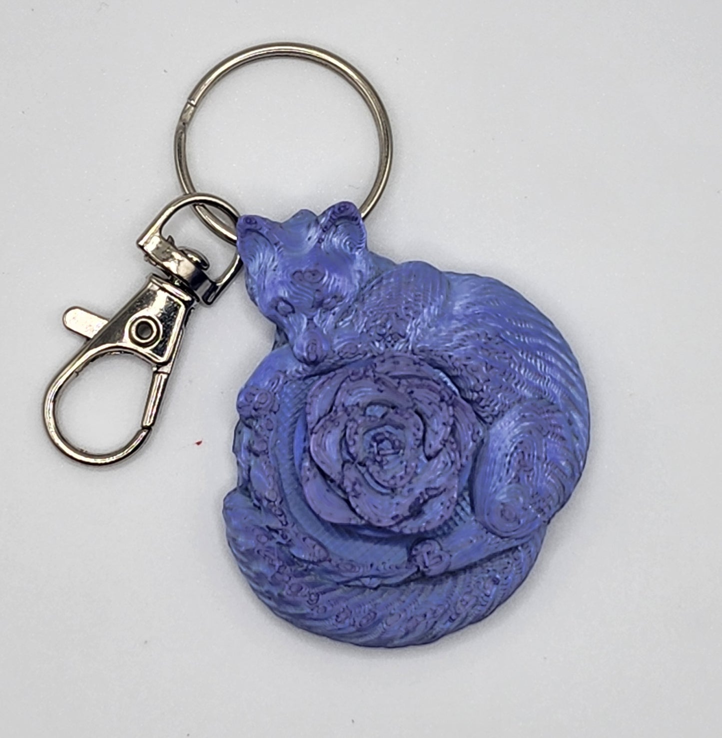 Fox Flower Fidget Toy Keychain