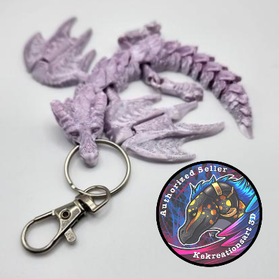 Flexi Wyvern Fidget Keychain