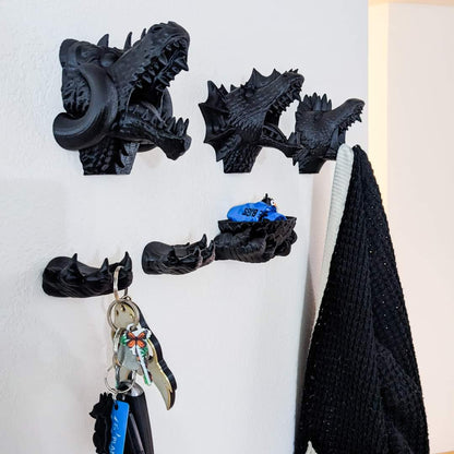 Dragon Head Wall Mount and Paw Complete Sets