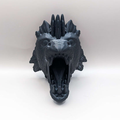 Wall Mountable Feather Dragon Head Coat/Bag Hanger