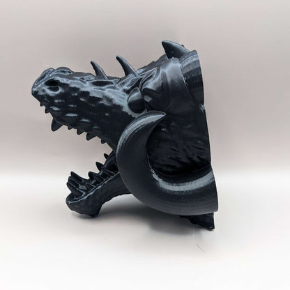 Wall Mountable Horned Dragon Head Coat/Bag Hanger