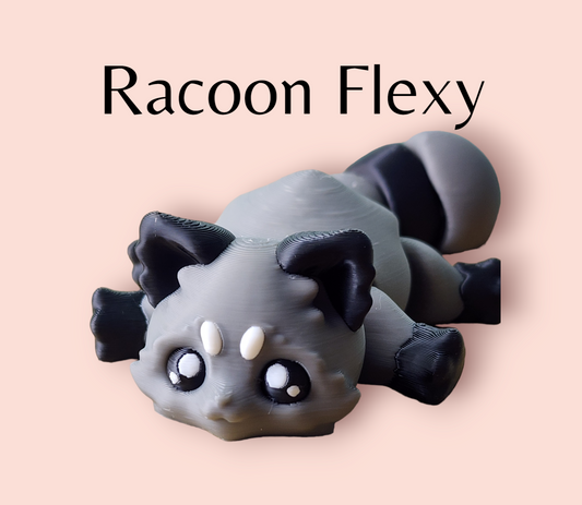 Adorable Articulated Racoon Figurine