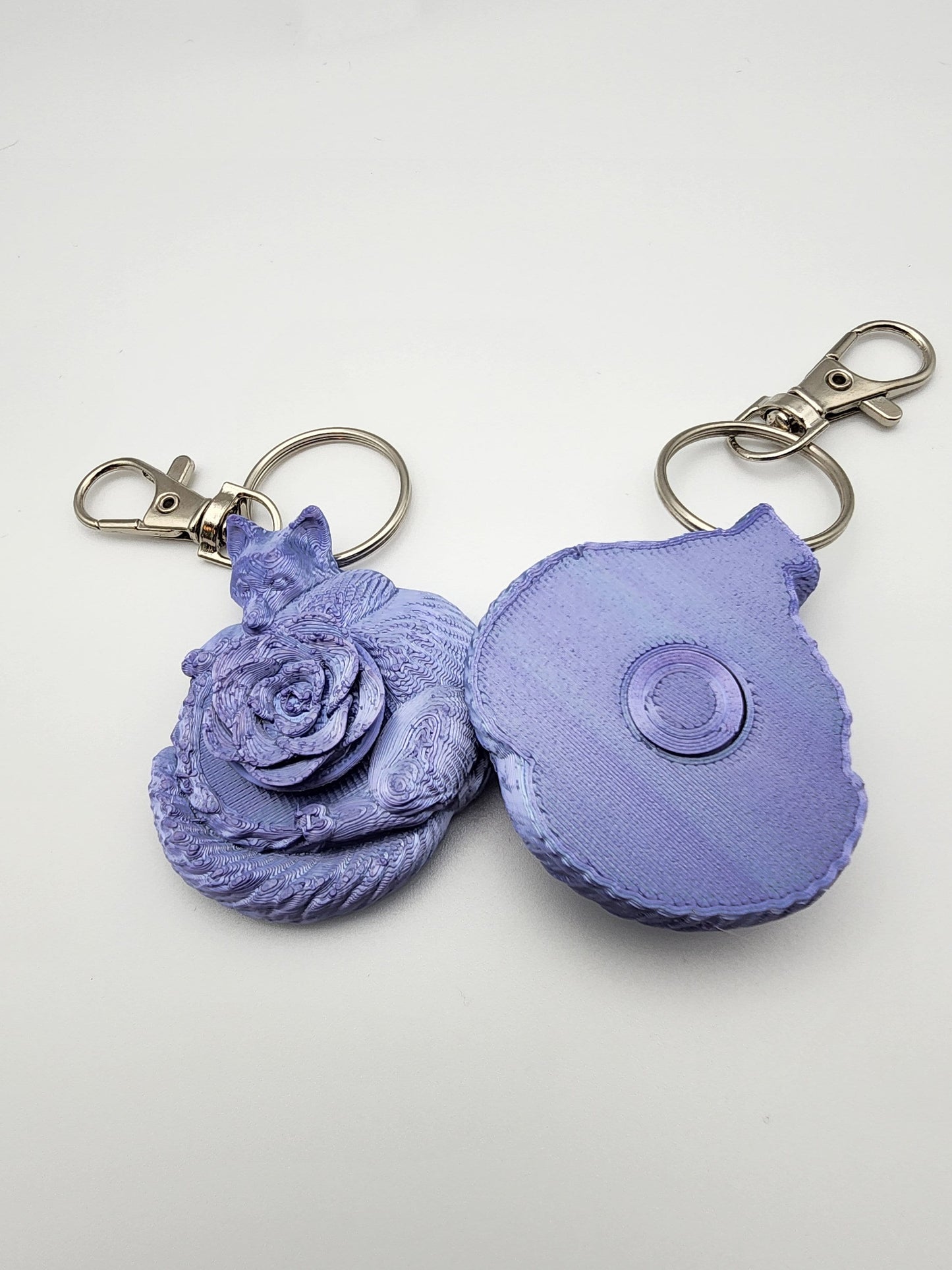 Fox Flower Fidget Toy Keychain